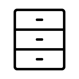 dresser thin icon