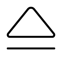 eject simple thin icon