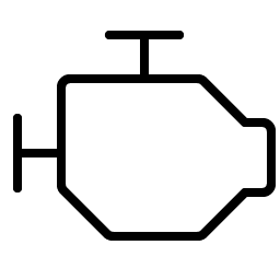 engine thin icon