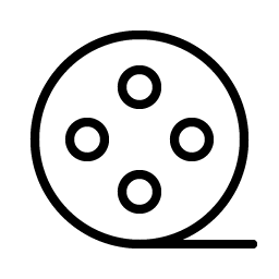 film reel thin icon