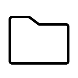 folder simple thin icon