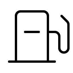 gas pump thin icon