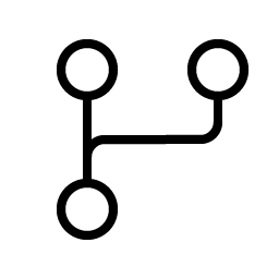 git branch thin icon