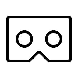 google cardboard logo thin icon
