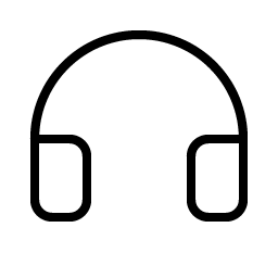 headphones thin icon