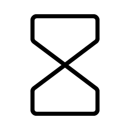 hourglass thin icon