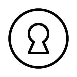 keyhole thin icon