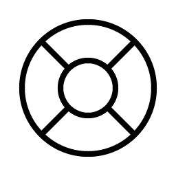 lifebuoy thin icon