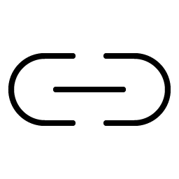 link simple horizontal thin icon