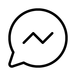 messenger logo thin icon