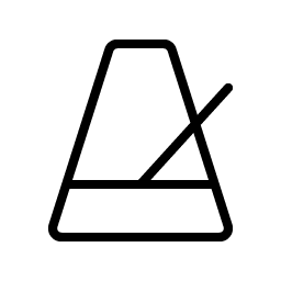 metronome thin icon