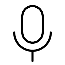 microphone thin icon