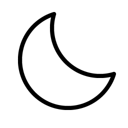 moon thin icon