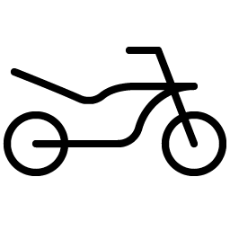 motorcycle thin icon