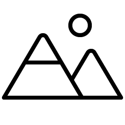 mountains thin icon
