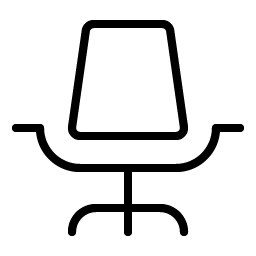 office chair thin icon