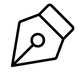pen nib thin icon
