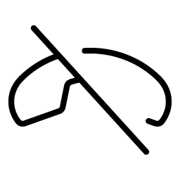 phone slash thin icon
