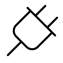 plug thin icon