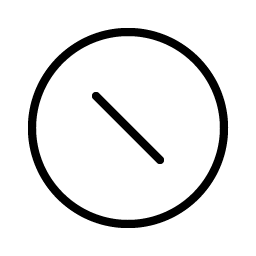 prohibit inset thin icon