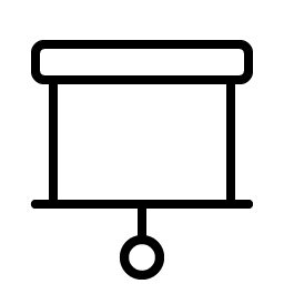 projector screen thin icon