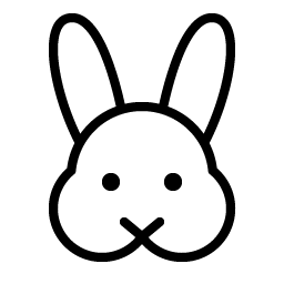 rabbit thin icon