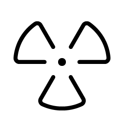 radioactive thin icon