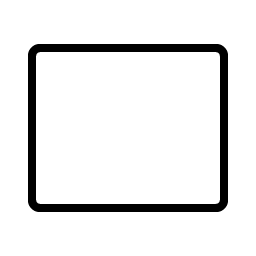 rectangle thin icon