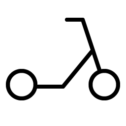scooter thin icon