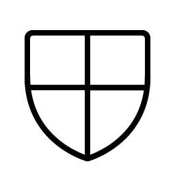 shield checkered thin icon
