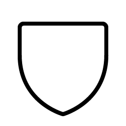 shield thin icon