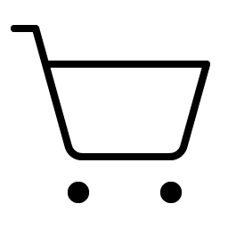 shopping cart simple thin icon