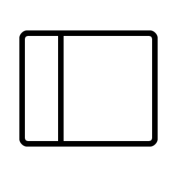 sidebar simple thin icon