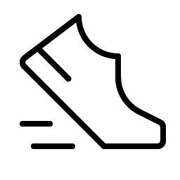 sneaker move thin icon