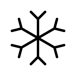 snowflake thin icon