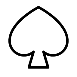 spade thin icon