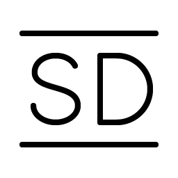 standard definition thin icon