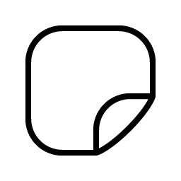sticker thin icon