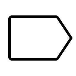 tag simple thin icon