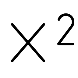 text superscript thin icon