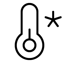 thermometer cold thin icon