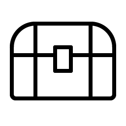 treasure chest thin icon
