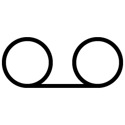 voicemail thin icon