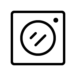 washing machine thin icon