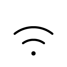 wifi medium thin icon