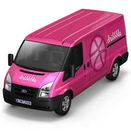 Dribbble Front icon
