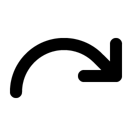 arrow arc right bold