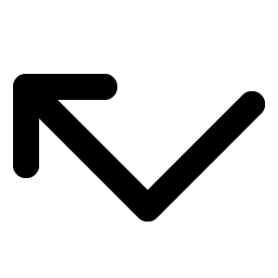 arrow elbow left bold