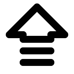 arrow fat lines up bold