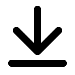 arrow line down bold